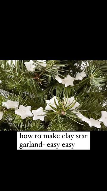 Clay Star Garland, Crowded Table, Shaye Elliott, Clay Star, Holiday Crafts Gifts, Ice Pick, How To Make Clay, Star Garland, Air Dry Clay