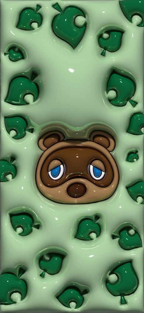 3d wallpaper for phones! 3d Wallpaper Cute Green, Green 3d Wallpaper, Inflated Wallpapers, Inflated Wallpaper, 3d Wallpaper For Phone, 3d Wallpaper Cute, Tom Nook, 3d Wallpaper Iphone, Beautiful Flower Drawings