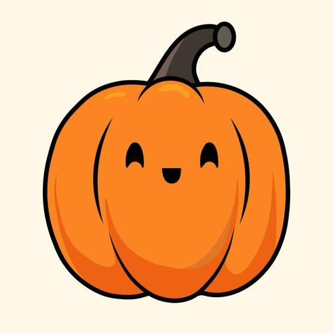 Vector kawaii jack-o-lantern icon isolated on white background. Cartoon smiling pumpkin illustration. Cute Halloween character. Hand drawn outline illustration on doodle style Pumpkin Doodle, White Background Cartoon, Lantern Drawing, Smiling Pumpkin, Inktober 2024, Halloween Character, Pumpkin Illustration, Background Cartoon, Outline Illustration