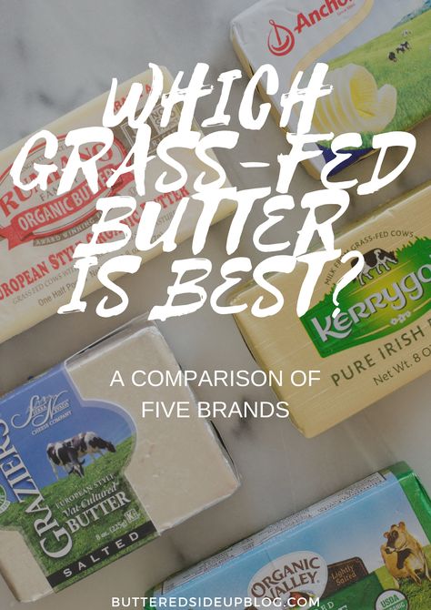 Which grass-fed butter is best? Here's my review of 5 grass-fed butter brands. Cultured Butter, Butter Brands, Egg Fast, Best Butter, Organic Butter, Keto Food List, Best Cheese, Grass Fed Butter, Fasting Diet