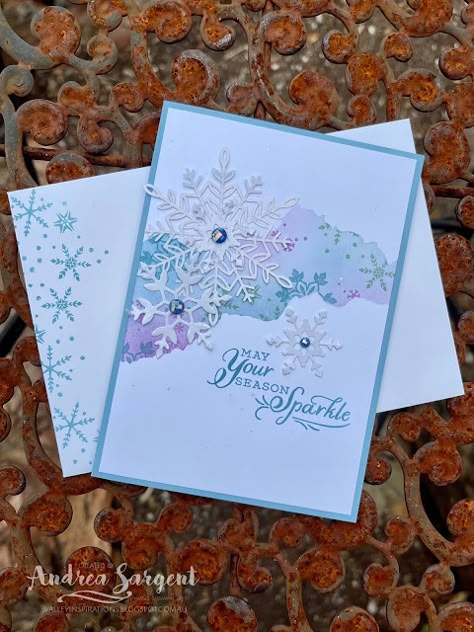 Stampin Up Snowflake Wishes, Wishes Christmas, Create Christmas Cards, Simple Christmas Cards, Snowman Cards, Snowflake Cards, Homemade Christmas Cards, Stampin Up Christmas Cards, Stampin Up Christmas