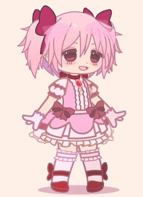 Gacha Club Skirt Ideas, Madoka Gacha Club, Gacha Anime Characters, Madoka Magica Gacha Club, Character Design Gacha, Cute Gacha Club Oc, Kawaii Gacha Life Oc, Cutecore Gacha Oc, Oc Ideas Gacha Club