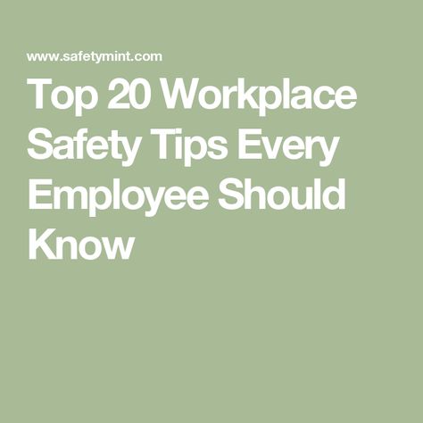 Top 20 Workplace Safety Tips Every Employee Should Know Safety Tips Workplace, Workplace Safety Tips, Safety Audit, Emergency Response Plan, Work System, Operational Excellence, Occupational Health, Emergency Evacuation, Employee Wellness