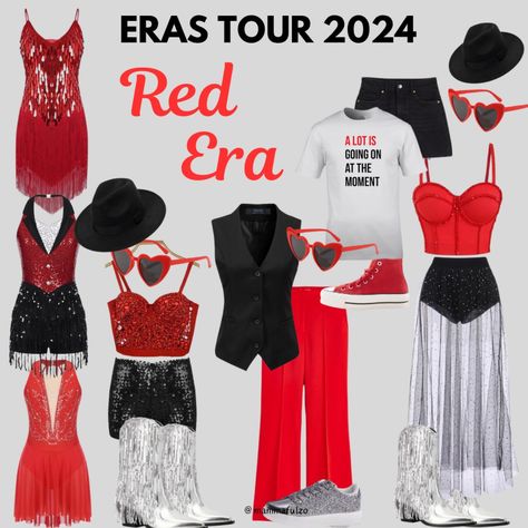 MammafulZo's Eras Tour Collection on LTK Red Inspired Outfits Taylor Swift, Taylor Swift Red Era Outfits, Plus Size Concert Outfit, Eras Tour Outfit Ideas, Taylor Swift Eras Tour Outfit, Concert Outfit Winter, Taylor Swift Costume, Eras Outfit, Eras Outfits