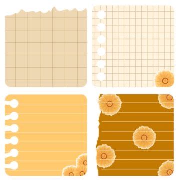 Note Illustration, Yellow Notes, Yellow Journal, Flower Notes, Pink Sticky Notes, Goodnotes Covers, Digital Sticky Notes, Yellow Sticky Notes, Note Png