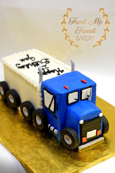 3rd Birthday Cakes For Boys, Car Cakes For Boys, Pastel Rainbow Cake, 4de Verjaardag, Truck Birthday Cakes, Cake Designs For Kids, Topper Name, Rainbow Cake Topper, Baby Boy Birthday Cake