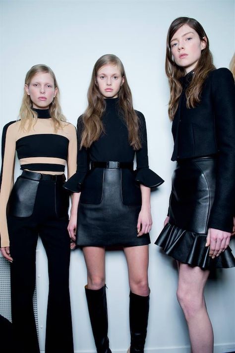 David Koma AW15/16- leather & peplum sleeves Peplum Sleeves, Leather Peplum, David Koma, Rock Star, London Fashion, London Fashion Week, No More, Leather Skirt, Lookbook