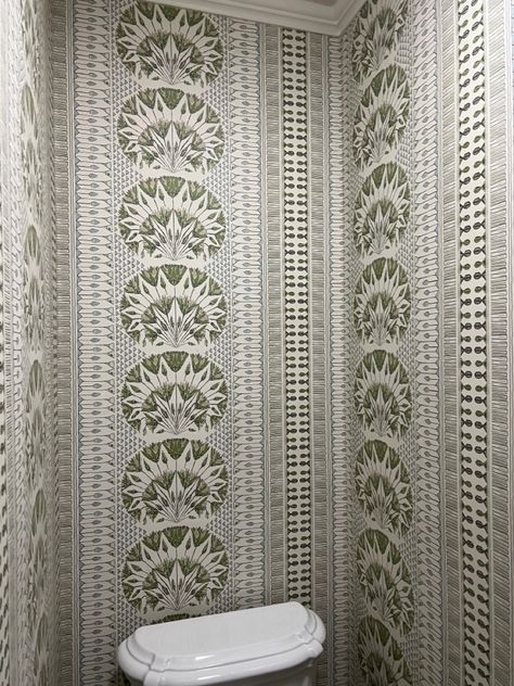 Sneak peek at my latest wallpaper installation French Inspired Bathroom Wallpaper, Birch Lane Wallpaper, Anna French Cairo Wallpaper, Acanthus Wallpaper, Anna French Willow Tree Wallpaper, Anna French Wallpaper, Anna French, Latest Wallpapers, How To Install Wallpaper