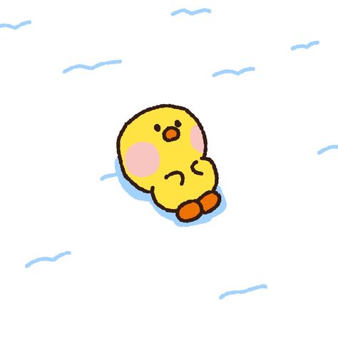 Duck Illustration, 동화 삽화, Cute Doodle, Apple Watch Wallpaper, Shin Chan, Cute Doodle Art, Mini Drawings, Flower Phone Wallpaper, Line Sticker