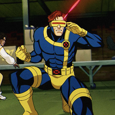 x-men '97 icon. xmen. marvel animation. cyclops. scott summers. Scott Summers X Men 97, Cyclops Xmen 97, X Men 97 Cyclops, Cyclops X Men 97, Cyclops Cosplay, X Men Cyclops, Marvel Cyclops, Costume Poses, Cyclops Xmen