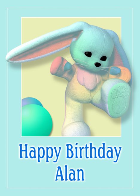 Alan, Happy Birthday Bunny card #Ad , #Affiliate, #Happy, #Alan, #Birthday, #card Birthday Bunny, Thanks Greetings, Some Bunny Loves You, Creative Invitations, Bunny Birthday, Free Ecards, Abstract 3d, Card Card, Business Card Mock Up