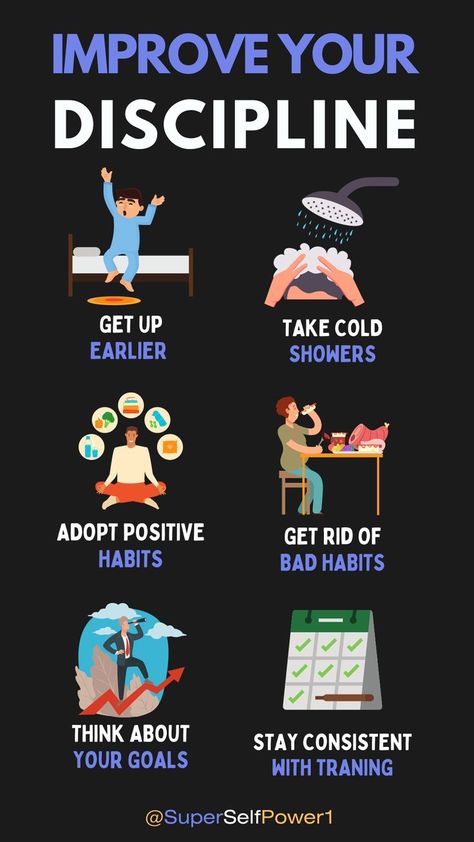 Improve Your Discipline Ways To Practice Self Discipline, Discipline Rules For Students, How To Disiplin Yourself, How To Discipline Kids, How To Become Self Disciplined, Decipline Quotes Study, How To Have Self Discipline, How To Stay Disciplined, How To Get Motivated In Life