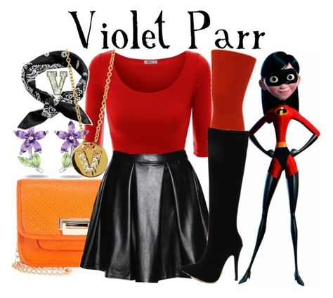 Disney Princess Inspired Outfits, Disney Character Outfits, Disney Bound Outfits Casual, Princess Inspired Outfits, Violet Parr, Disney Themed Outfits, Cute Disney Outfits, Hot Halloween Outfits, Disney Inspired Fashion