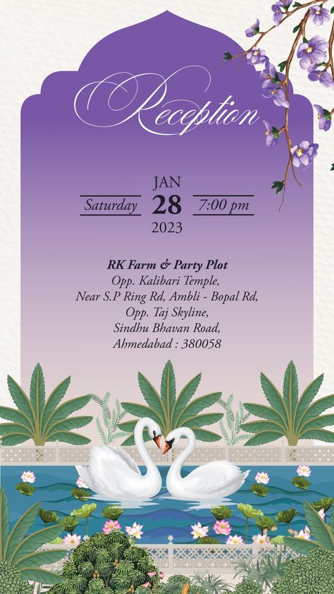 Wedding Card Writing, Marwadi Wedding, Cocktail Book Design, Blank Wedding Invitation Templates, Digital Wedding Card, Wedding Invitation Online, Reception Invite, Mughal Garden, Wedding Illustration Card