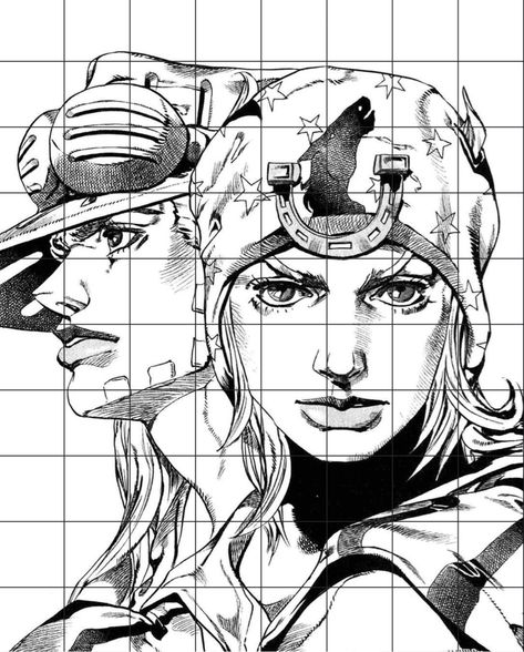 Johnny Joestar Drawing, Jjba Art Style Reference, Jojo Artstyle Tutorial, Jojo's Bizarre Adventure Manga Panels, Jojo Manga Art, Johnny Joestar Manga, Jjba Sketch, Jjba Drawing, Jjba Art Style