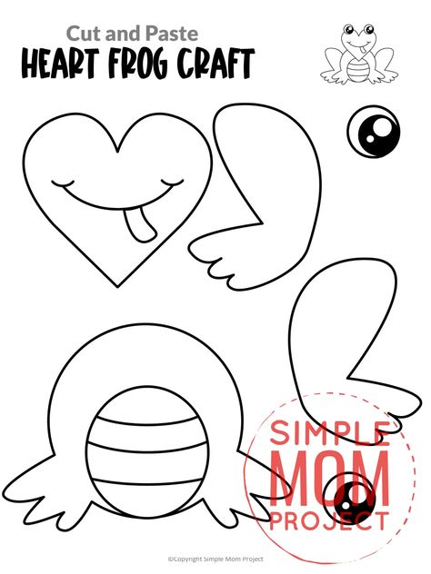 Art Projects For Toddlers, Projects For Toddlers, Frog Template, Frog Craft, Creative Art Projects, Animal Templates, Frog Crafts, Toddler Art Projects, Greeting Card Art