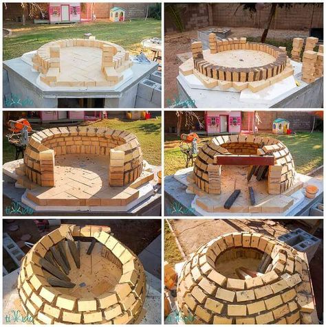 Wood Fired Pizza Oven Backyard Pizza Oven, Build A Pizza Oven, Oven Diy, Wood Burning Pizza Oven, Diy Pizza Oven, Four A Pizza, Brick Pizza Oven, Bread Oven, Wood Oven