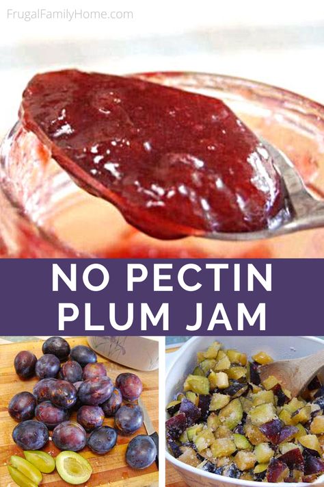 Italian Plum Jam Recipe, Plum Jam Without Pectin, Plum Freezer Jam, Canning Plums, Plum Jam Recipe, Classic Scones Recipe, Easy Jam Recipe, Canned Plums, Plum Jam Recipes