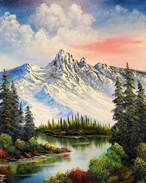 Tracie Kiernan, Bob Ross Paintings, Bob Ross, Diy Canvas Art Painting, Diy Canvas Art, Diy Canvas, Canvas Art Painting, Oil Paintings, Projects To Try