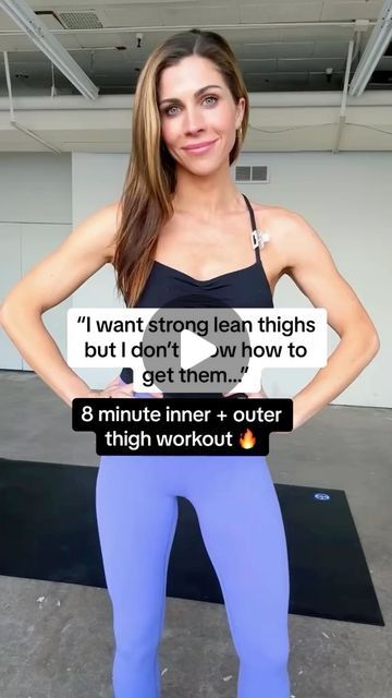 137K views · 5.2K likes | RACHEL HULTEEN - CPT & NUTRITION COACH on Instagram: "8 minute Inner + outer thigh workout!  *I used a resistance band and a Pilates ball for this workout! It can be done without equipment as well*  - Wall sit press outs *works outer thighs* (1 minute)  - Stacked heel bridges *works inner thighs* (30 seconds per side)  - Hydrant lift *works outer thighs* (1 minute per side)  - Side lying bottom leg lift *works inner thighs* (1 minute per side)  - Standing leg extension *works outer thighs* (30 seconds per side)  - Wall sit squeeze w/ Pilates ball *works inner thighs* (1 minute) #lowerbodyworkout #shorteffectiveworkouts" Workouts To Slim Your Thighs, Putter Thigh Workout, Wall Pilates For Thighs, Top Of Thigh Workout, Enter Thigh Workout, Band Workout For Inner Thigh, Outside Thigh Workout, How To Tone Back Of Thighs, Outer Thigh Exercises For Women