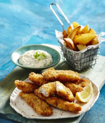 Fish Goujons, Tartare Sauce, Source Of Protein, Golden Fish, Omega 3 Fatty Acids, Sign Ideas, Fish And Chips, Fish Dishes, Heart Health