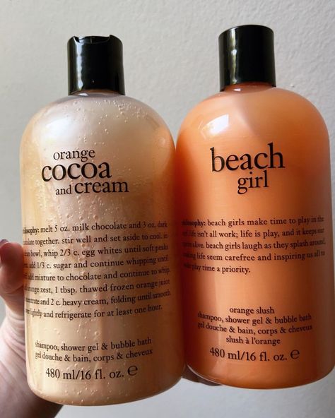 Orange Beach, Orange Zest, Make Time, Shower Gel, Chocolate Milk, Cocoa, Body Care, Philosophy, Shampoo Bottle