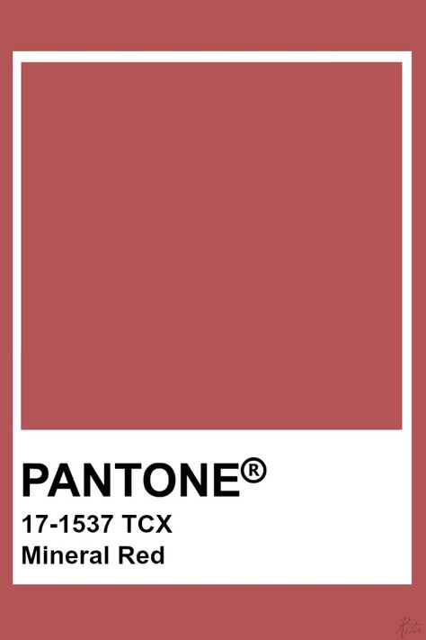 Mineral Red Pantone Red Shades, Red Pantone, Pantone Tcx, Pantone Red, Pantone Colours, Pantone Color Chart, Pantone Swatches, Pantone Palette, Pantone Colour Palettes