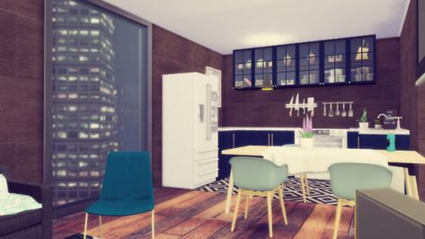 Sims 4 Apartment Download Sims 4 Apartment Download, Penny Pizzazz, Sims 4 Apartment, Download Sims, Party Place, Apartment Renovation, New Apartment, Sims 4, Corner Desk