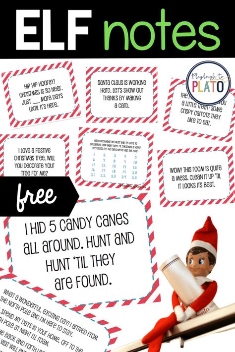 Elf Christmas Countdown, Elf On The Shelf Daily Notes, 3 Days Till Christmas Elf On The Shelf, Elf On The Shelf Ideas Notes, Elf On The Shelf Christmas Countdown, Diy Elf Kit, Elf On The Shelf Countdown To Christmas, Elf Notes To Kids Free Printable, Elf On The Shelf Grinch