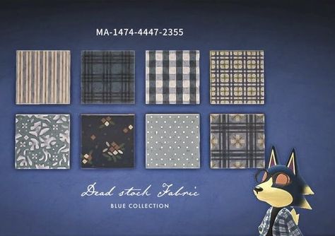 Animal Crossing Wallpaper Design Pattern, Acnh Wallpaper Designs, Ac New Leaf, Blue Plaid Pattern, Acnh Codes, Path Design, Island Theme, Qr Codes Animal Crossing, Acnh Inspo