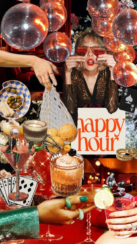 Created by iuliaelena1099 on Shuffles Photo Collage Board, Disco Decorations, Love Collage, Disco Theme, Happy Hour Drinks, Christmas Party Themes, Italo Disco, Hosting Christmas, Texture Graphic Design