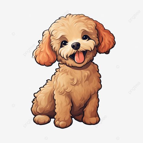 smiling poodle puppy sticker dog illustration poodle dog puppy png Anjing Poodle, Poodle Drawing, Dog Line Drawing, Sticker Clipart, Cute Dog Drawing, Puppy Clipart, Illustration Dog, Png Illustration, Puppy Art