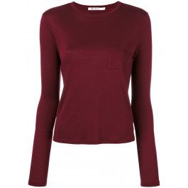 Burgundy Long Sleeve Shirt Outfit, Red Longsleeve, Long Sleeve Shirt Outfits, Cropped Tees, Burgundy Crop Top, Red Long Sleeve Tops, Red Long Sleeve Shirt, Red Crop Top, Burgundy Top