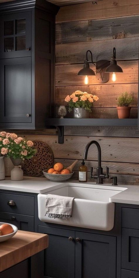 Kitchen Sink Lighting Ideas, Barndo Kitchen, Milford Pa, Sink Lighting, Kitchen Sink Lighting, Modern Farmhouse Kitchen, Cabin Kitchens, Gorgeous Kitchens, Kitchen Inspiration Design