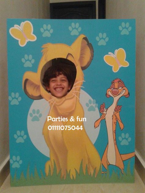 lion king photo booth , wood Lion King Photo Booth, Lion King Photo, Lion King Photos, 1st Birthday Princess, Lion King Theme, Lion King Birthday, Disney Baby Shower, King Photo, King Birthday