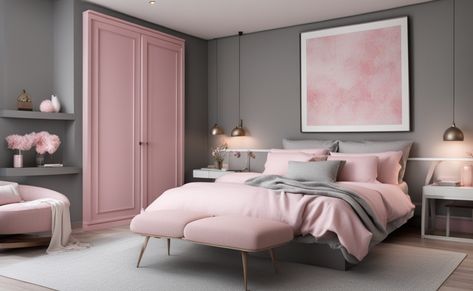 Gray Bedroom Ideas, Blush Bedroom, Rose Bedroom, Grey Roses, Gray Bedroom, Admit It, The Bedroom, Bedroom Ideas, Interior Decorating