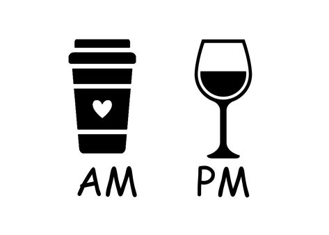 Coffee Vinyl Ideas, Am Coffee Pm Wine, Am Pm Coffee Wine Bar, Svg Coffee Cup, Free Wine Svg, Coffee And Wine Shirt, Coffee Breakfast Shirt Svg, Wine Bar Sign, Coffee Doodle