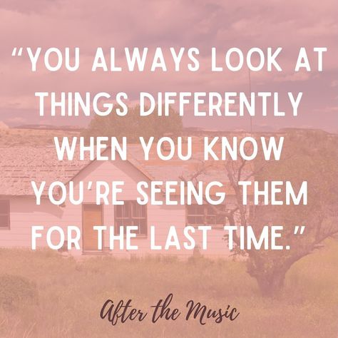 Leaving my hometown and childhood home behind was bittersweet, just like it was for Bailey in After the Music. I remember driving through town one last time and seeing all the places that defined my childhood, that helped me make me who I am. I always let those details pass me by while I lived there, but knowing that I was leaving painted everything in a different light. Even as we grow up and move on to bigger and better things, I think we all keep a piece of our past with us. And I hope B... Leave Your Hometown, Moving From Childhood Home Quotes, Leaving Your Childhood Home Quotes, Childhood Home Quotes, Hometown Quotes, Home Quotes, Interesting Thoughts, One Last Time, Childhood Home
