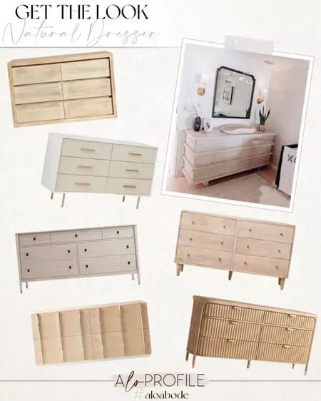 Get the look : natural dresser. Home decor, decor, furniture, bedroom furniture, natural, bedroom, furniture #LTKhome Natural Dresser, Natural Bedroom, Wide Dresser, Furniture Bedroom, Shelf Styling, Natural Home, Decor Furniture, Get The Look, Storage Bench