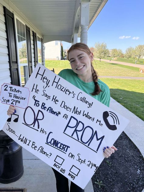 Hozier Promposal, Hozier Hoco Proposal, Ptv Hoco Proposals, Song Lyric Hoco Proposals, Country Music Promposal, Cute Promposal, Wordle Promposal, Hoco Proposals, Song Artists