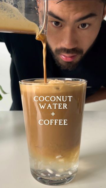 Coconut Water Drink Recipes, Bustelo Coffee, Coconut Water Drinks, Coconut Milk Drink, Coconut Milk Coffee, Coconut Coffee, Dry Coconut, Strong Coffee, Instant Coffee