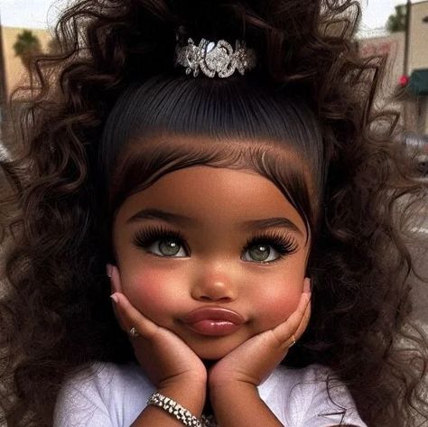 Cartoon Pictures For Kids, Black Baby Art, Hood Wallpapers, Biracial Babies, Funny Characters, Cute Box Braids, Babies Photography, Imvu Outfits Ideas Cute, Black Woman Artwork