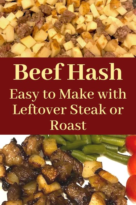 Recipes With Leftover Roast, Leftover Roast Chicken Recipes, Leftover Beef Recipes, Beef Hash Recipe, Leftover Roast Beef Recipes, Leftover Steak Recipes, Leftover Roast Beef, Leftover Steak, Leftover Beef