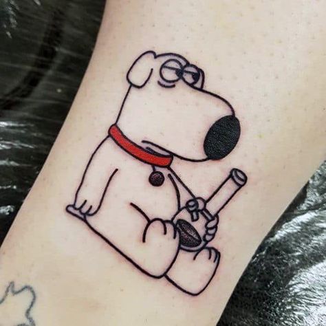 Family Guy Tattoo, Griffin Tattoo, Men's Small Tattoo, Inspiration Tattoo, Tattoo Ideas For Men, Leg Tattoo Men, Cool Tattoos For Guys, Bad Tattoos, Cool Small Tattoos