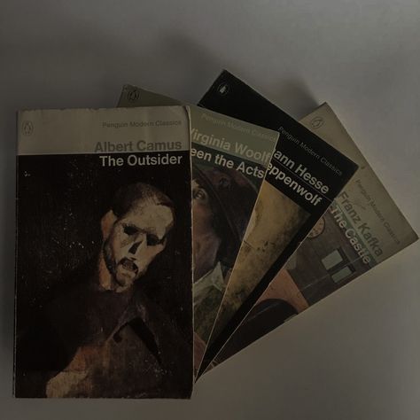 Book Png Aesthetic, Dark Academia Png, Penguin Modern Classics, Vintage Penguin, Franz Kafka, Unread Books, Virginia Woolf, The Secret History, Scene Creator