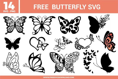 Butterfly Free SVG Files | Free SVG Download Free Butterfly Svg Files For Cricut, Free Butterfly Svg, Cricut Flowers, Teachers Thanksgiving, Postcard Mockup, Fairytale Nursery, Butterfly Svg, Fire Flower, Image Svg