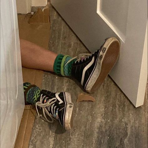 Grover Underwood, On The Ground, My Vibe, Socks, Sneakers, Green, Black