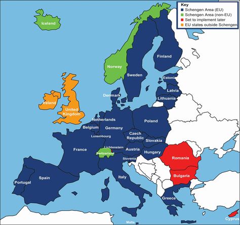 Schengen & Non-Schengen Countries Belgium Germany, List Of Countries, Country Maps, Republic Of Ireland, Spain And Portugal, European Countries, Scandinavia, Hungary, Europe Travel