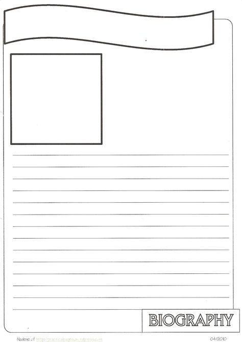 free bio templates download | New Biography Notebook Page Templates Biography Writing, Biography Template, Bio Template, Writing A Biography, Notebook Template, Writing Paper Template, American History Lessons, Writing Paper Printable Stationery, Library Skills