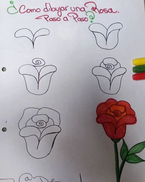 ¿Como dibujar una Rosa 🌹 pasó a pasó? Vídeo tutorial en #youtube y #Tiktok @WCDairywesf #dibujosalapiz #dibujosartisticos #videostutoriales #educativo #creatividadenlared #drawing #draw # dibujos #niñosyniñas #paratiii #fyp #art #artist #Megustanlosdibujos #rosas🌹🌹🌹 Art Artist, Projects To Try, Bullet Journal, Art